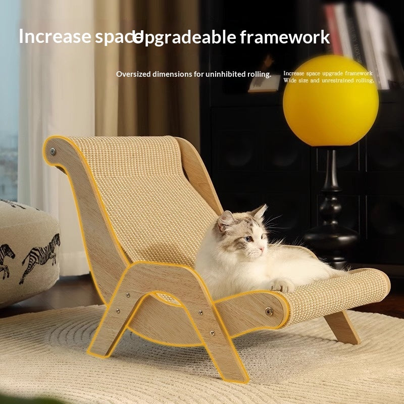 Sisal Cat Scratcher Bed Lounge, Wear-Resistant Low-Shedding Toy