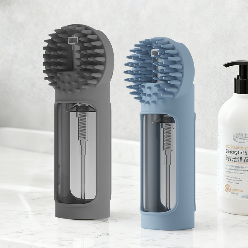 Pet Bath Brush Multifunctional Foam Bath Integrated Silicone Rubbing Bath Brush Cat And Dog Cleaning Artifact Massage Brush Pets Products