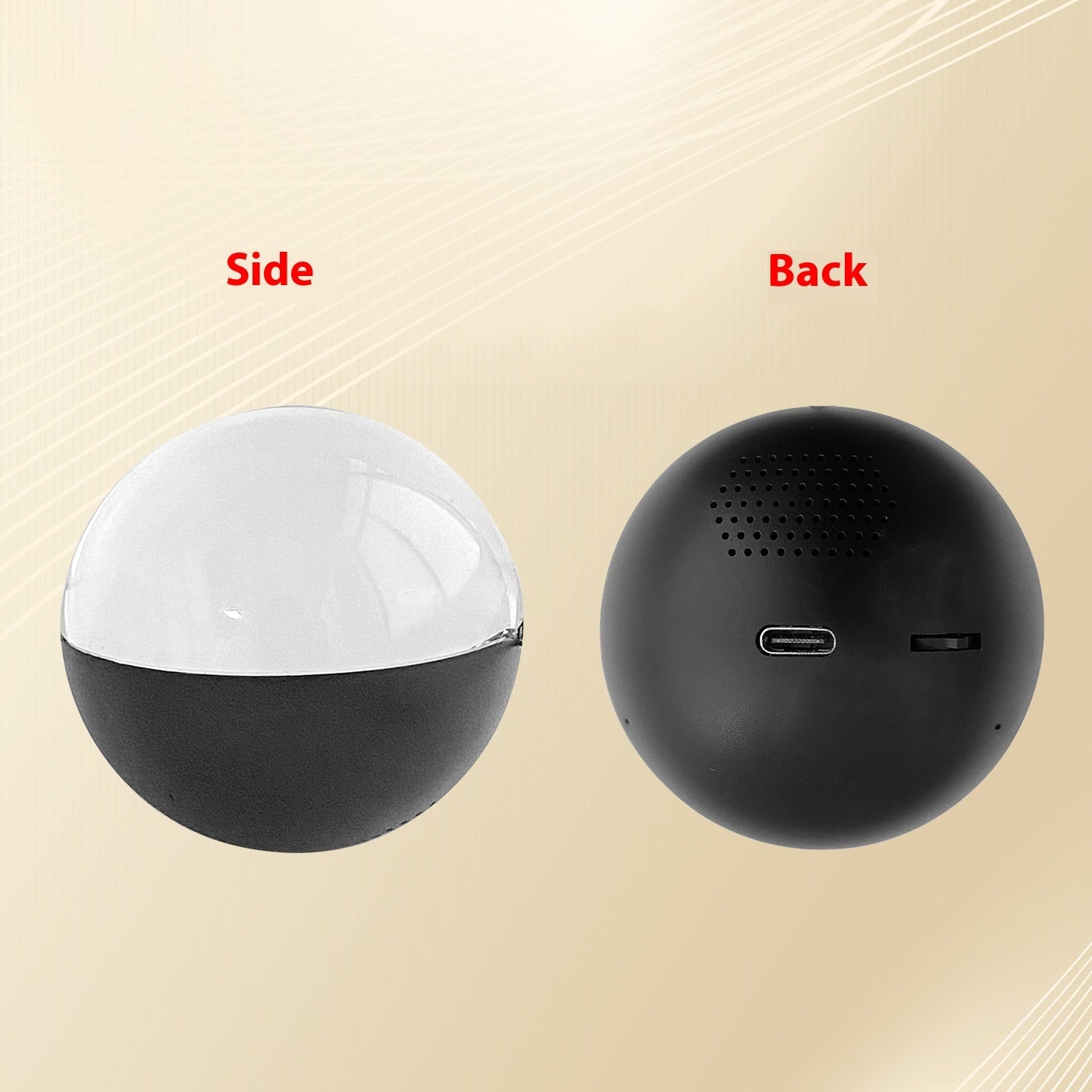 Fashionable And Personalized Electronic Ball Video Player 3D Video Crystal Ball DIY Memory Art Glass Ball Lamp Spherical Pixel Display 2.7inchs Screen 4GB Videos Player For Gift