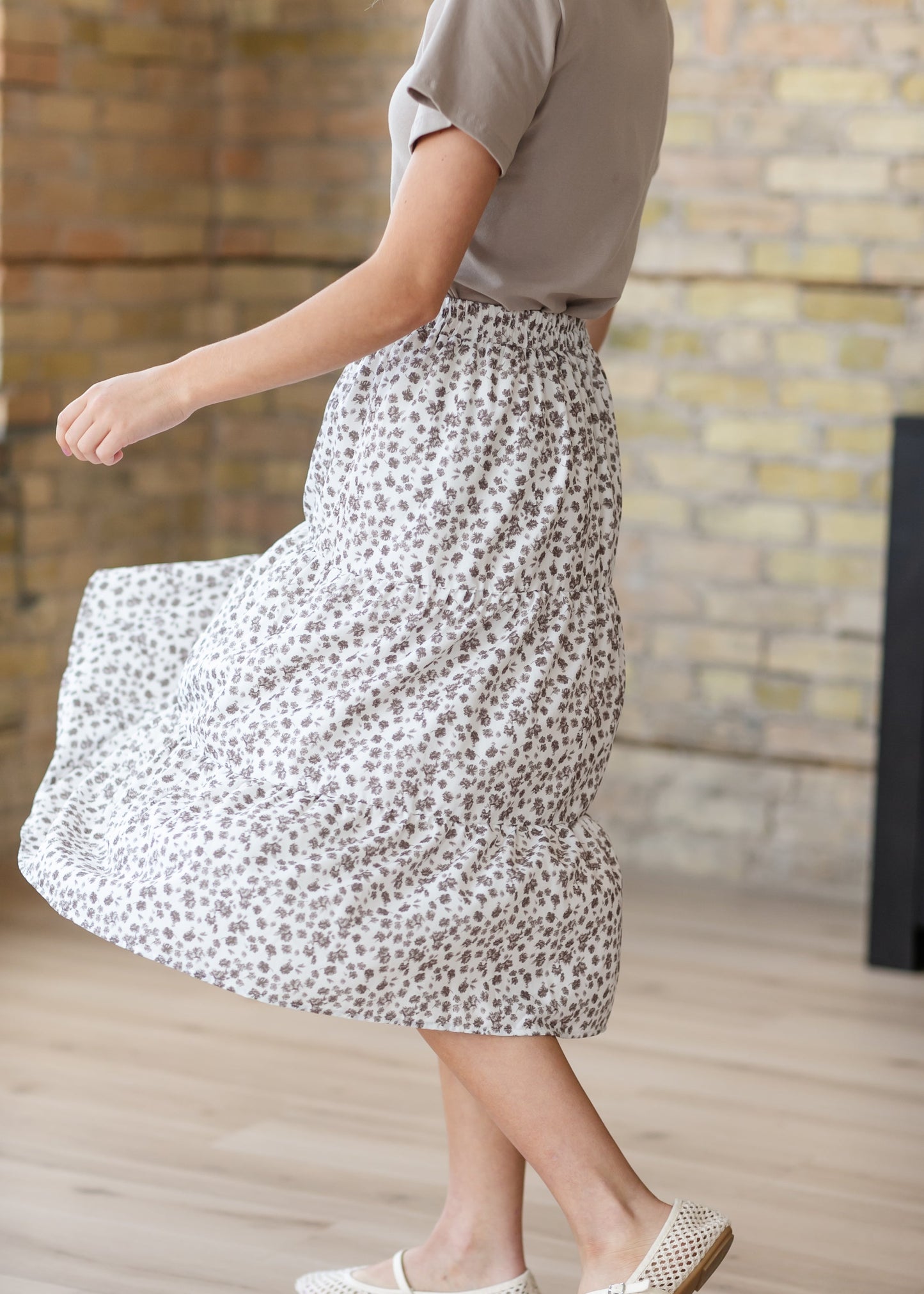 Harlow Tiered Floral Midi Skirt - FINAL SALE