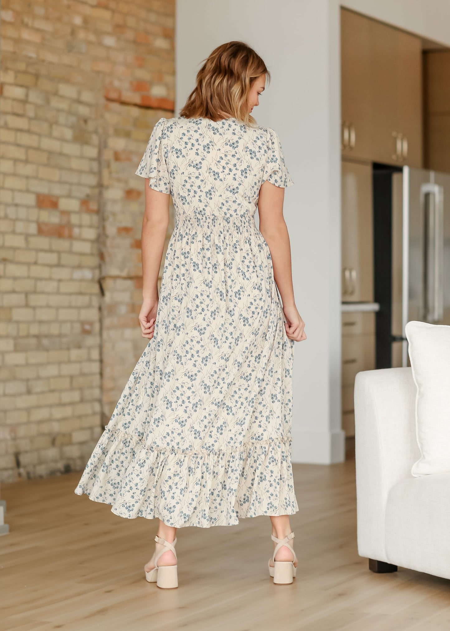 Isabella V-Neck Floral Maxi Dress - FINAL SALE