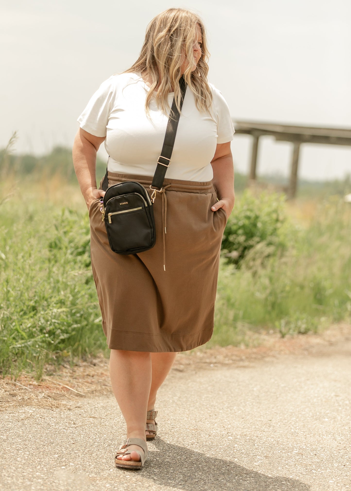 Kelly Drawstring Midi Skirt