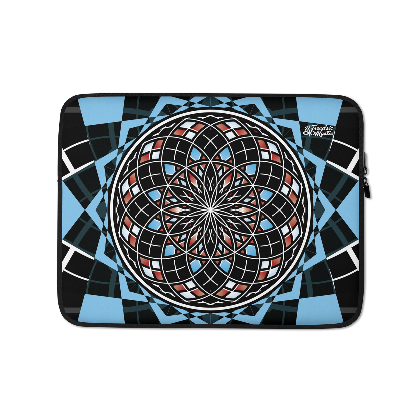 Quantum Bloom Laptop Sleeve | Mystic Sacred Geometry Design