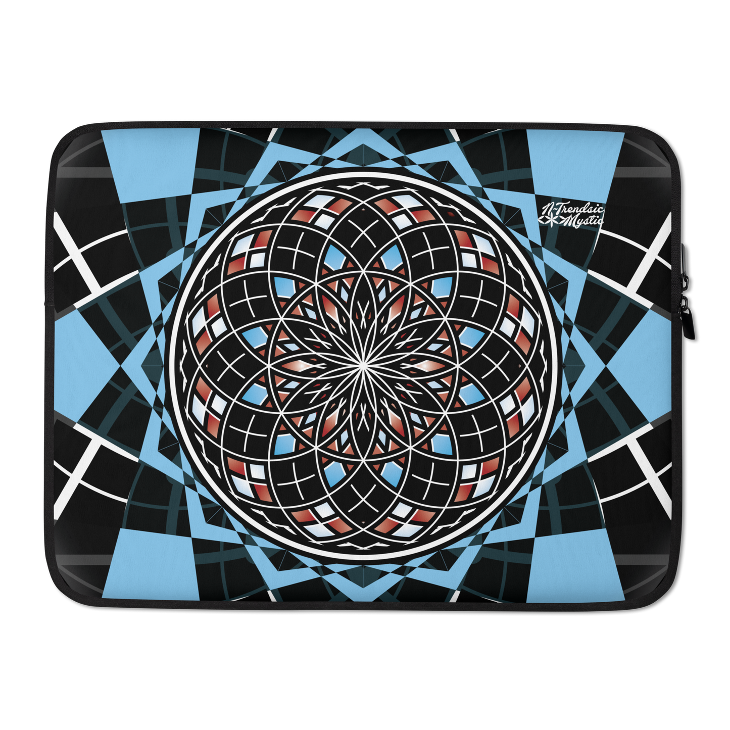 Quantum Bloom Laptop Sleeve | Mystic Sacred Geometry Design