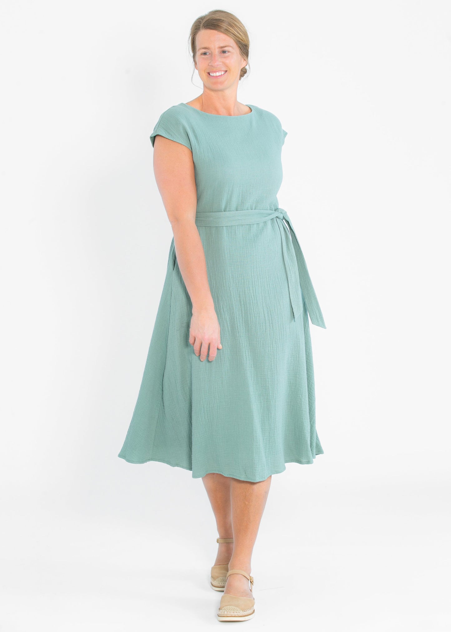 Lily Gauze Belted Midi Dress - FINAL SALE