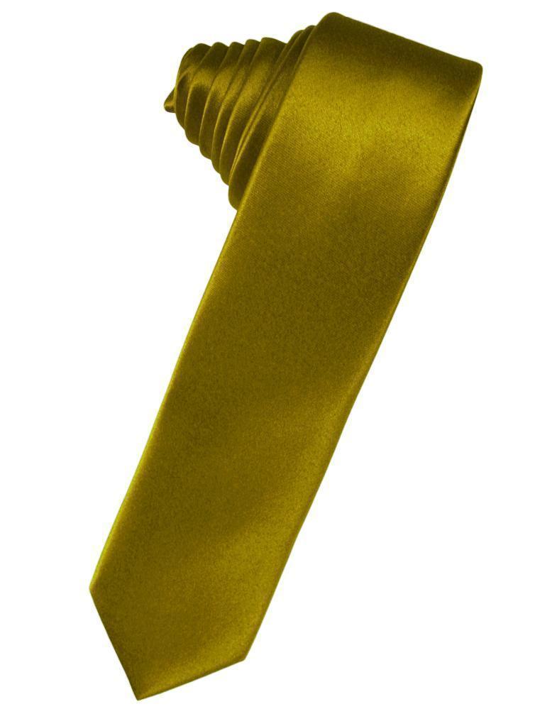 Luxury Satin Skinny Necktie Self Tie