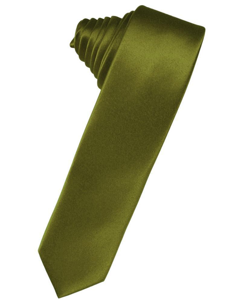 Luxury Satin Skinny Necktie Self Tie