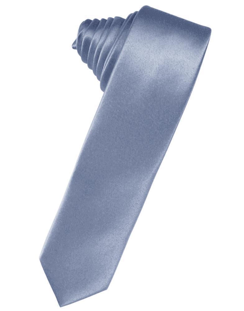 Luxury Satin Skinny Necktie Self Tie
