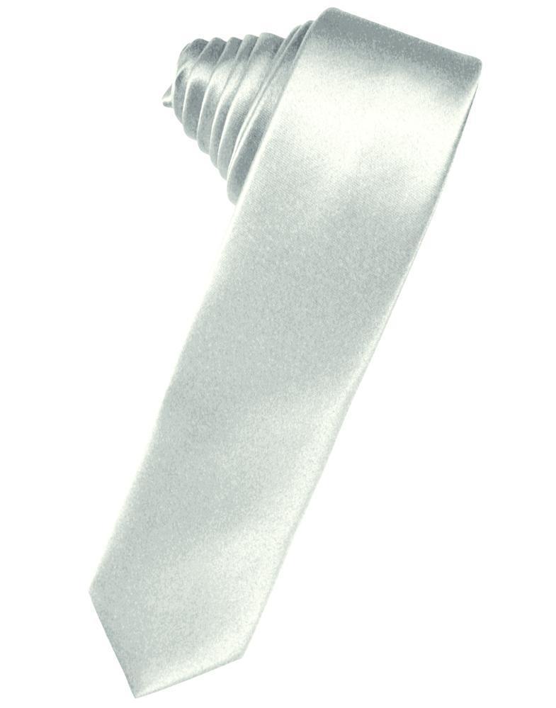 Luxury Satin Skinny Necktie Self Tie