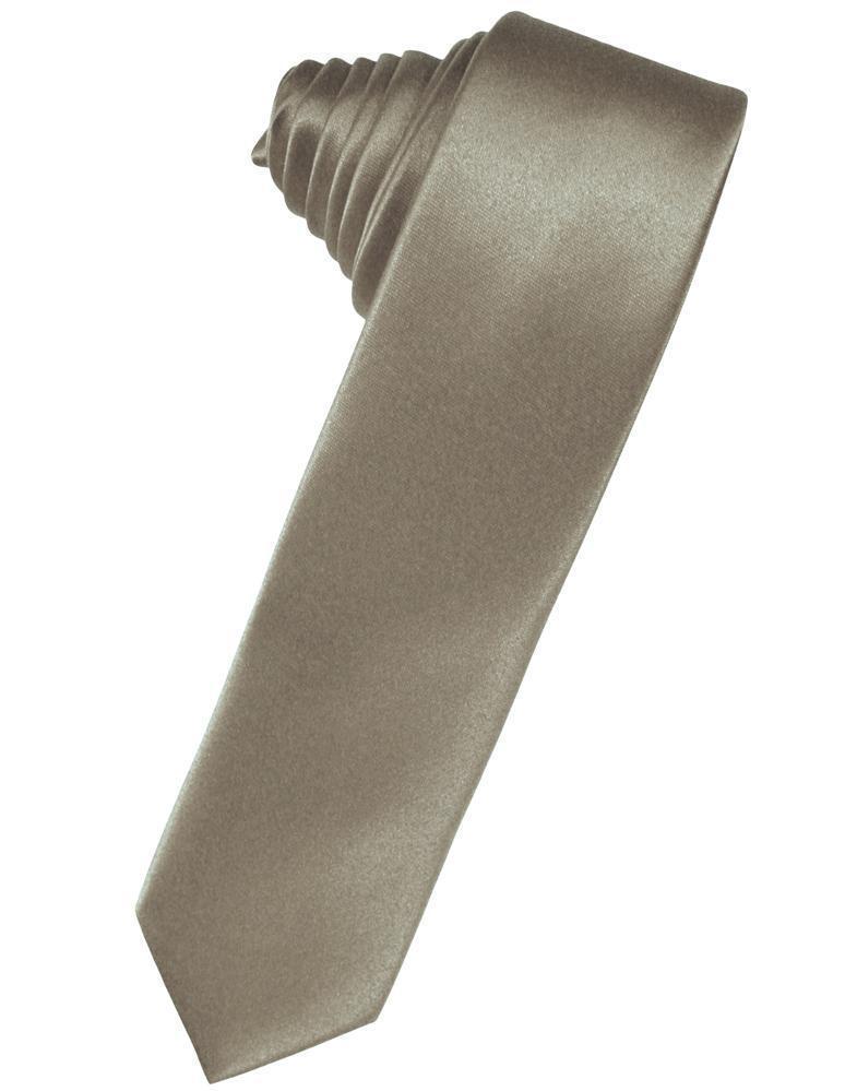 Luxury Satin Skinny Necktie Self Tie