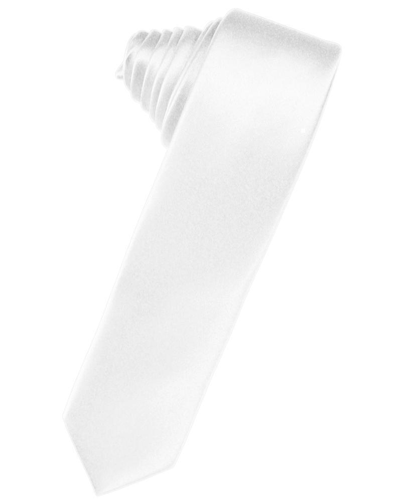 Luxury Satin Skinny Necktie Self Tie