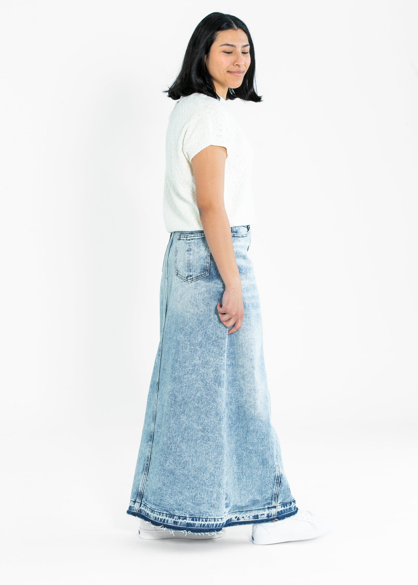 Mina Denim Maxi Skirt