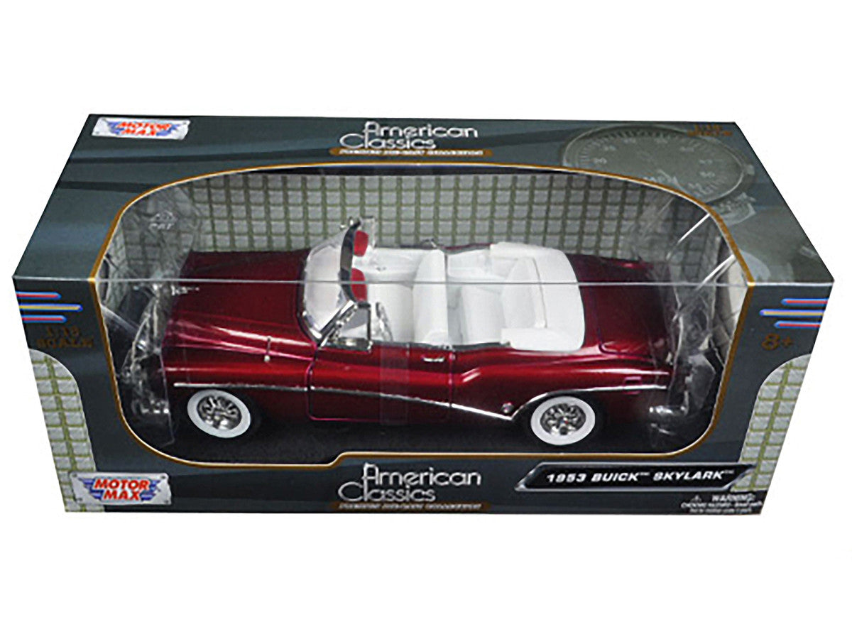 1953 Buick Skylark Burgundy 1/18 Diecast Model Car by Motormax