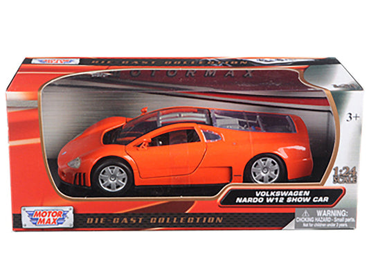Volkswagen Nardo W12 Orange 1/24 Diecast Car Model by Motormax