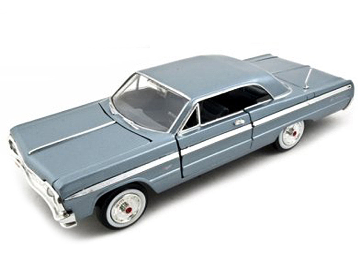 1964 Chevrolet Impala Blue 1/24 Diecast Model Car by Motormax