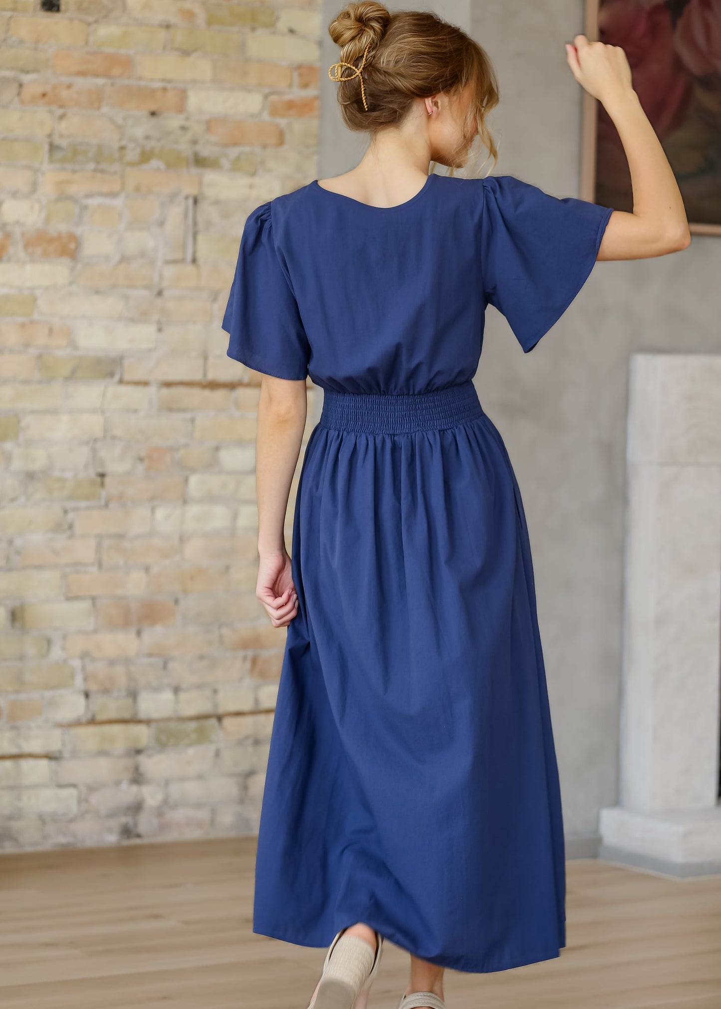 Montie Flutter Sleeve Maxi Dress - FINAL SALE