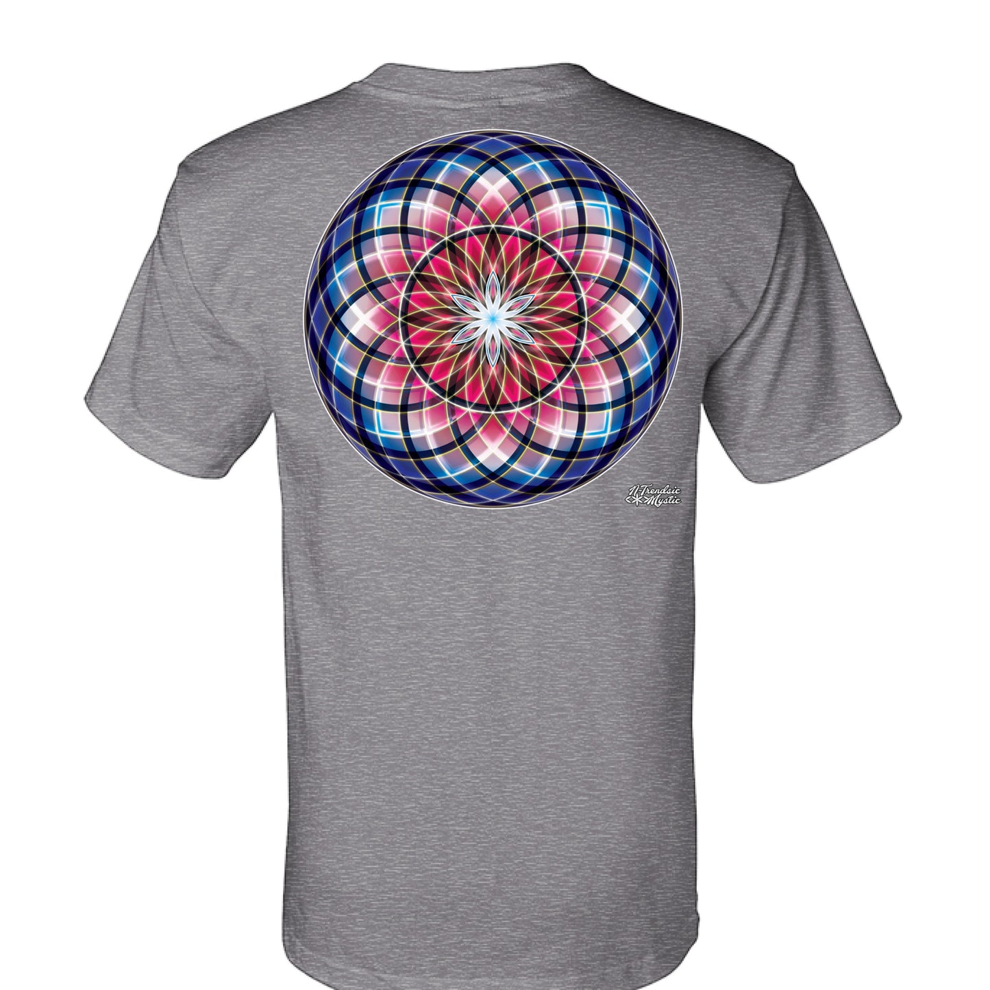 Blood Moon Sacred Geometry T-Shirt | Red Variant Tee | NTrendSic Mystic Streetwear Shirt
