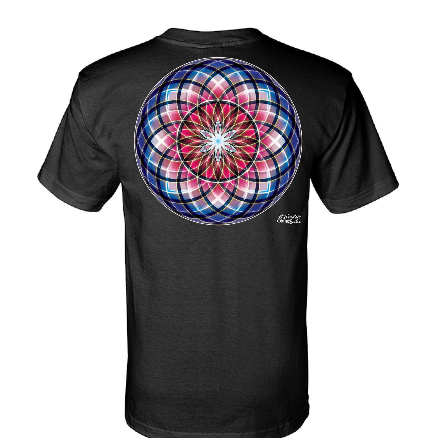 Blood Moon Sacred Geometry T-Shirt | Red Variant Tee | NTrendSic Mystic Streetwear Shirt