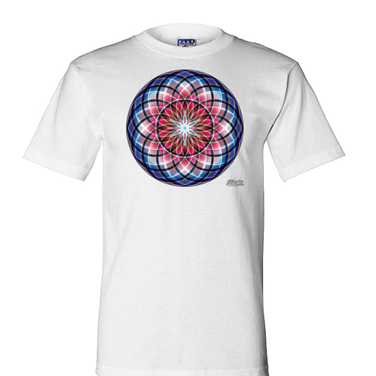 Blood Moon Sacred Geometry T-Shirt | Red Variant Tee | NTrendSic Mystic Streetwear Shirt