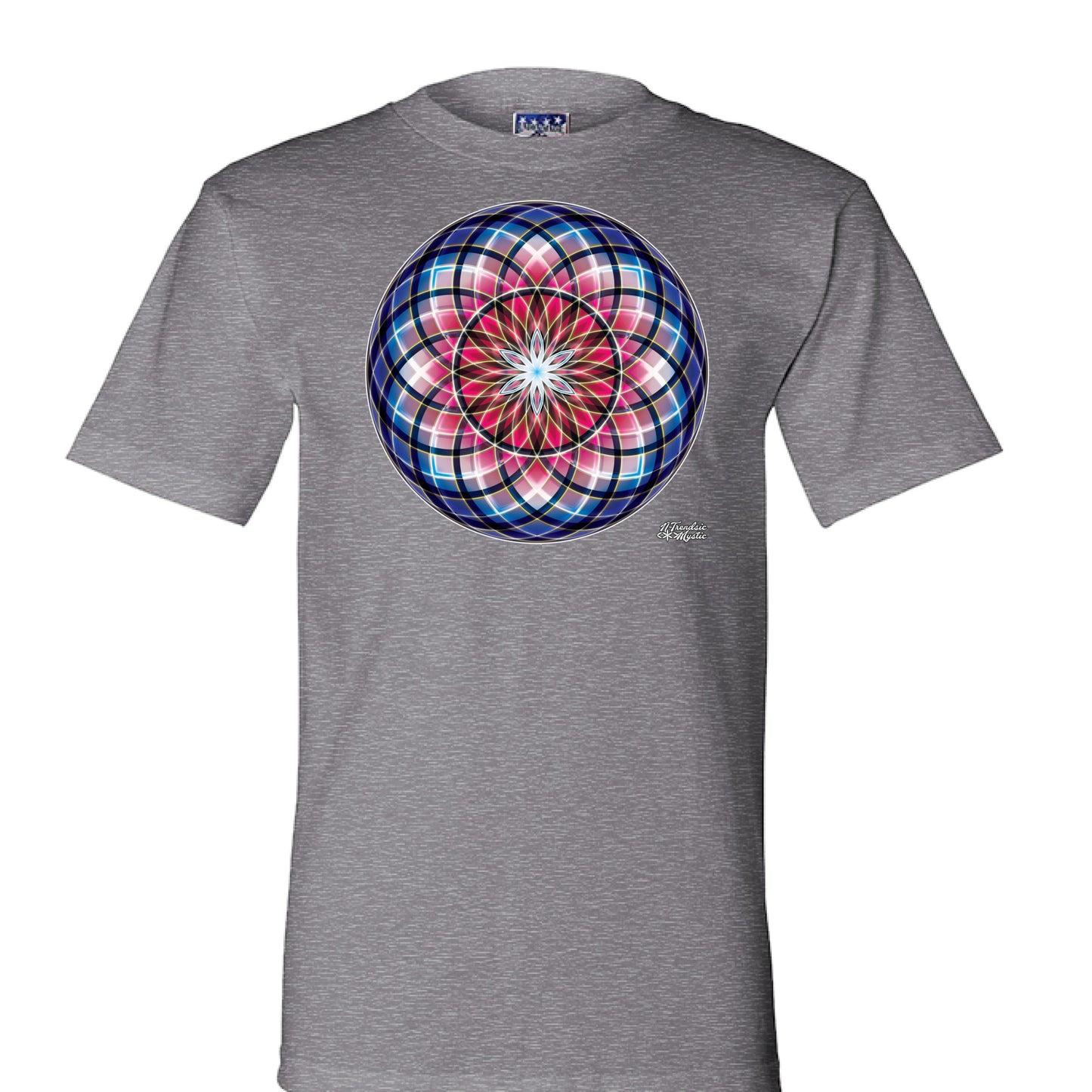 Blood Moon Sacred Geometry T-Shirt | Red Variant Tee | NTrendSic Mystic Streetwear Shirt