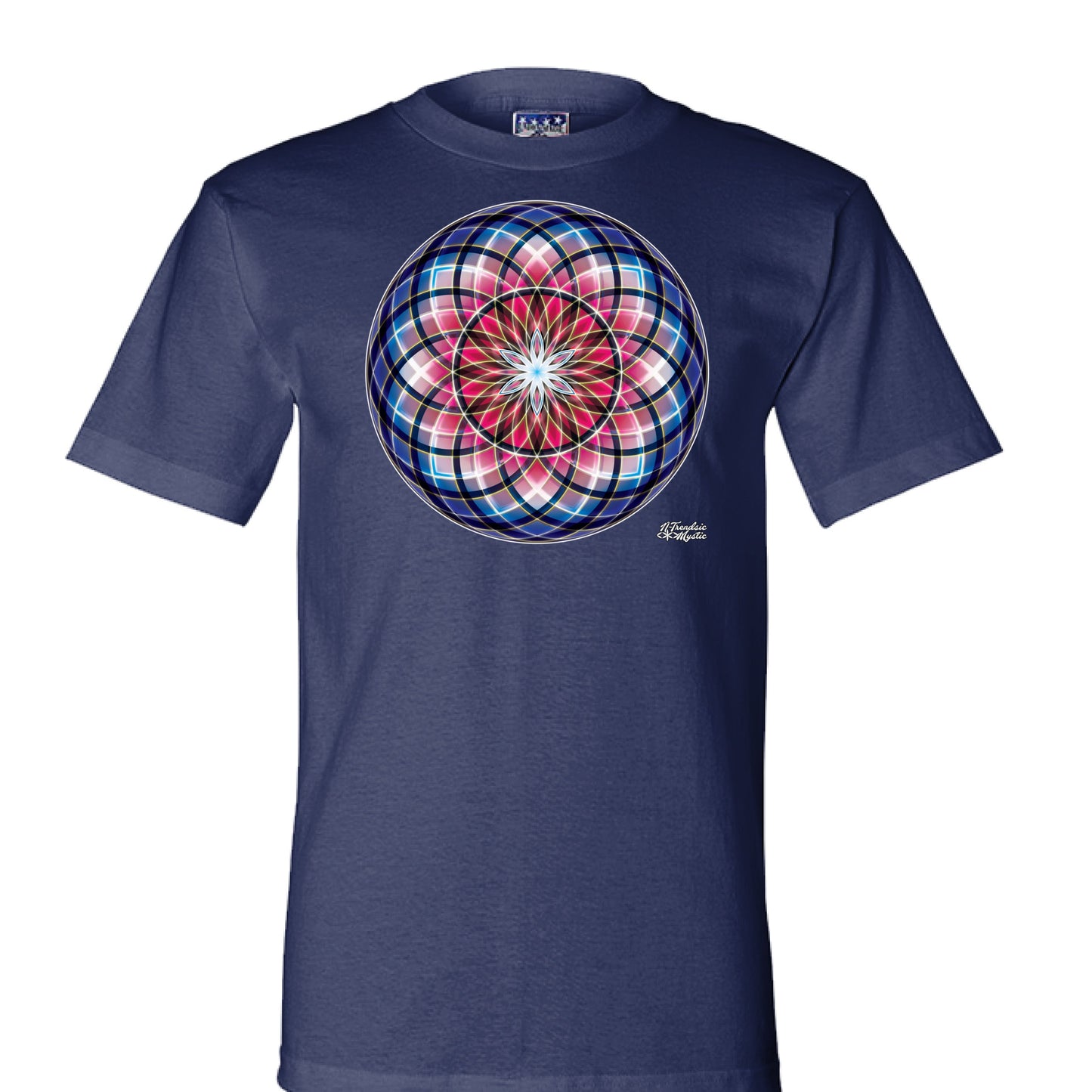 Blood Moon Sacred Geometry T-Shirt | Red Variant Tee | NTrendSic Mystic Streetwear Shirt