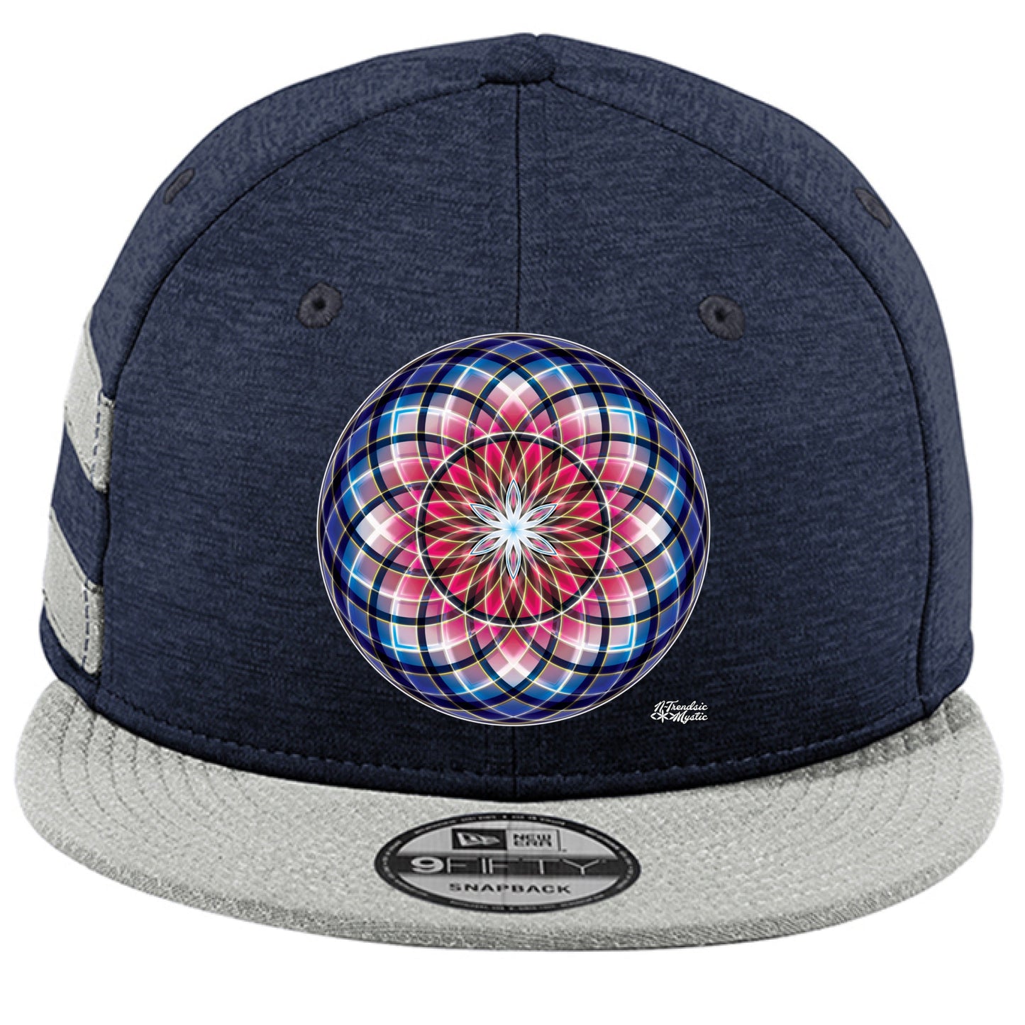 Blood Moon Sacred Geometry Snapback Hat | Red Variant | New Era NE408 Streetwear Cap