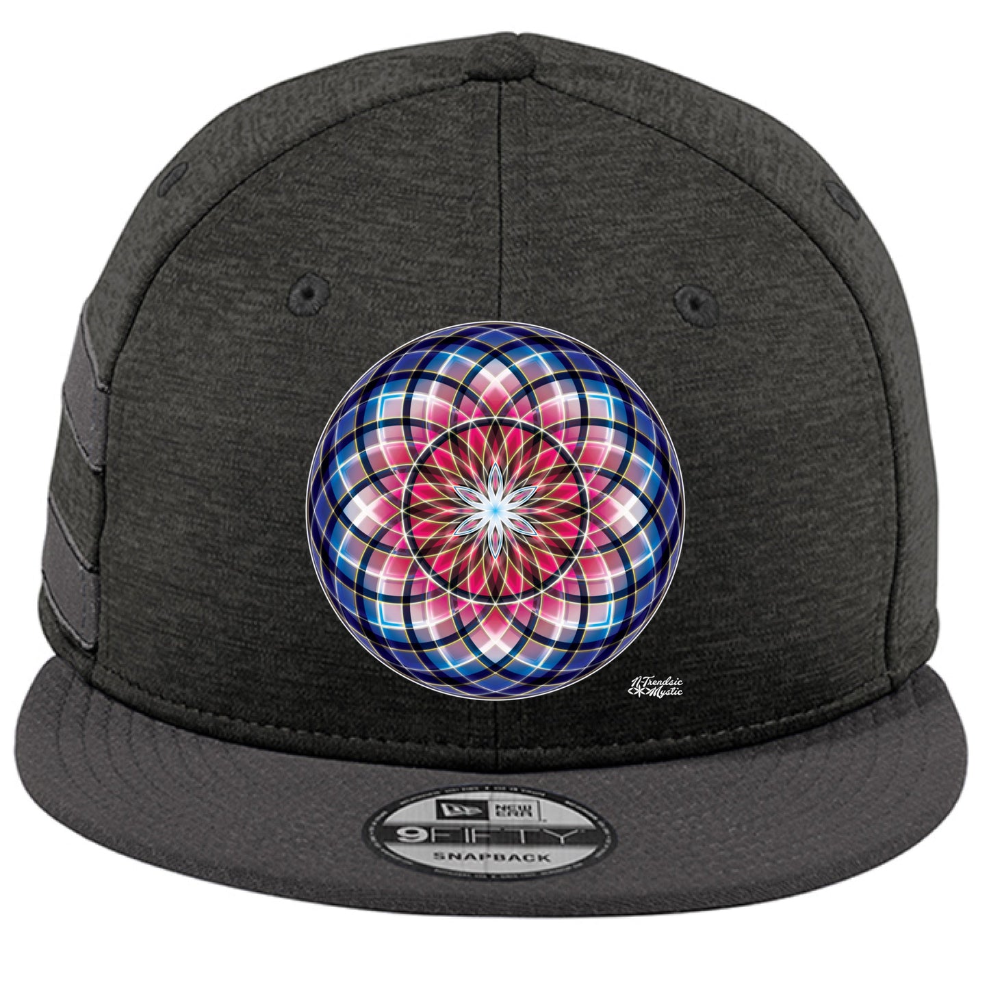 Blood Moon Sacred Geometry Snapback Hat | Red Variant | New Era NE408 Streetwear Cap