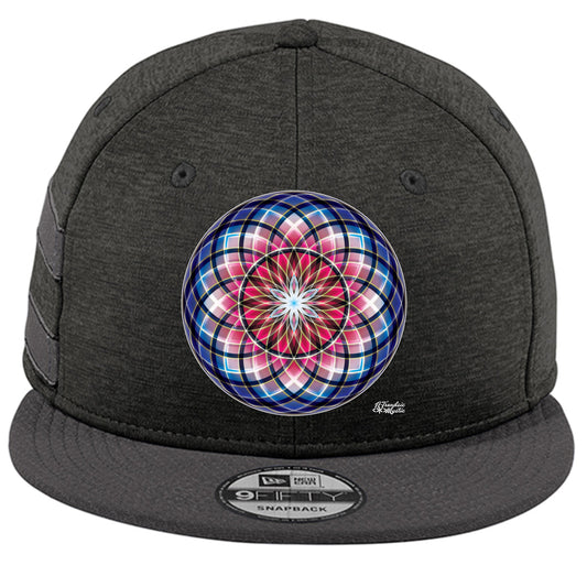 Blood Moon Sacred Geometry Snapback Hat | Red Variant | New Era NE408 Streetwear Cap