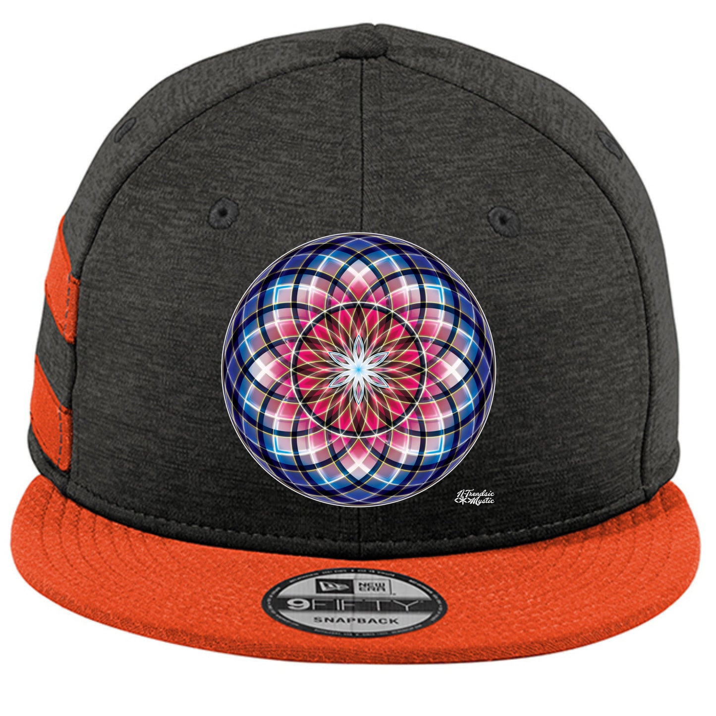 Blood Moon Sacred Geometry Snapback Hat | Red Variant | New Era NE408 Streetwear Cap