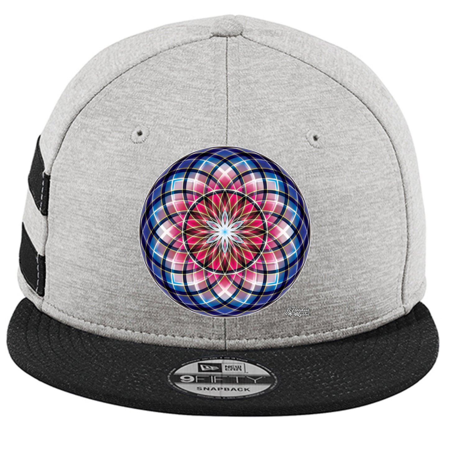 Blood Moon Sacred Geometry Snapback Hat | Red Variant | New Era NE408 Streetwear Cap