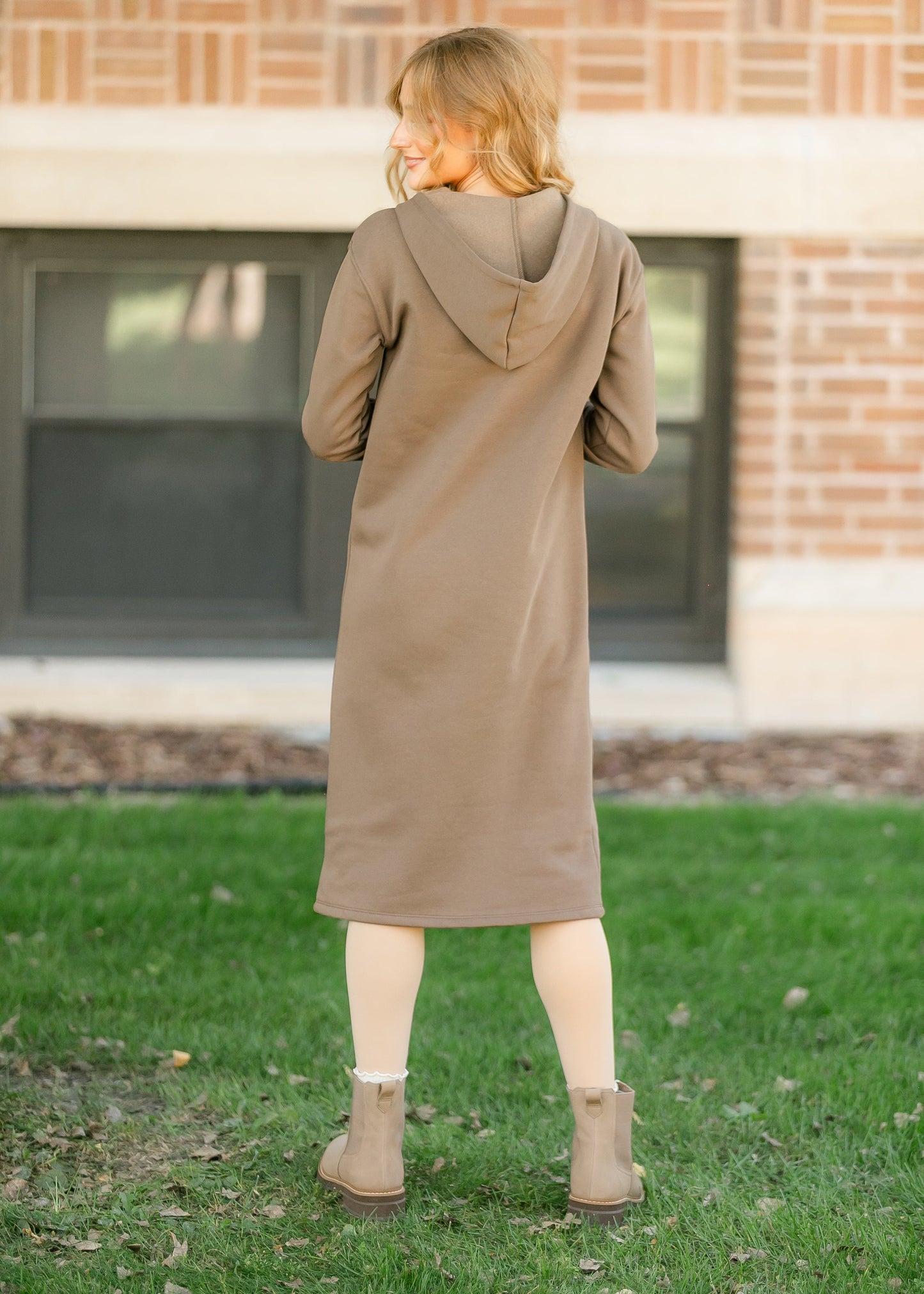 Olympia Zipper Sweatshirt Dress