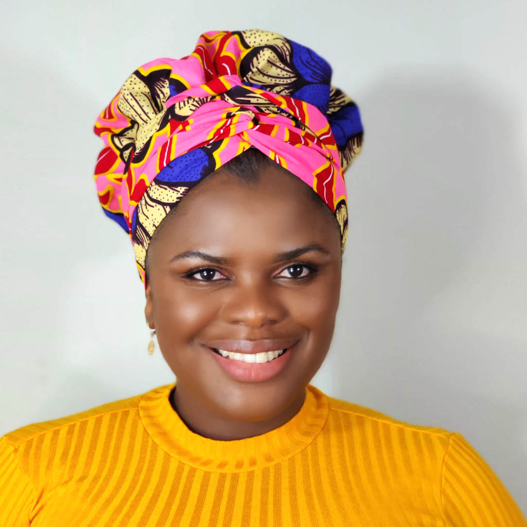 African Print Bonnet wrap