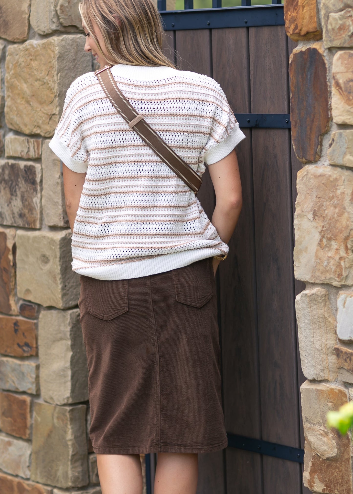 Remi Corduroy Midi Skirt