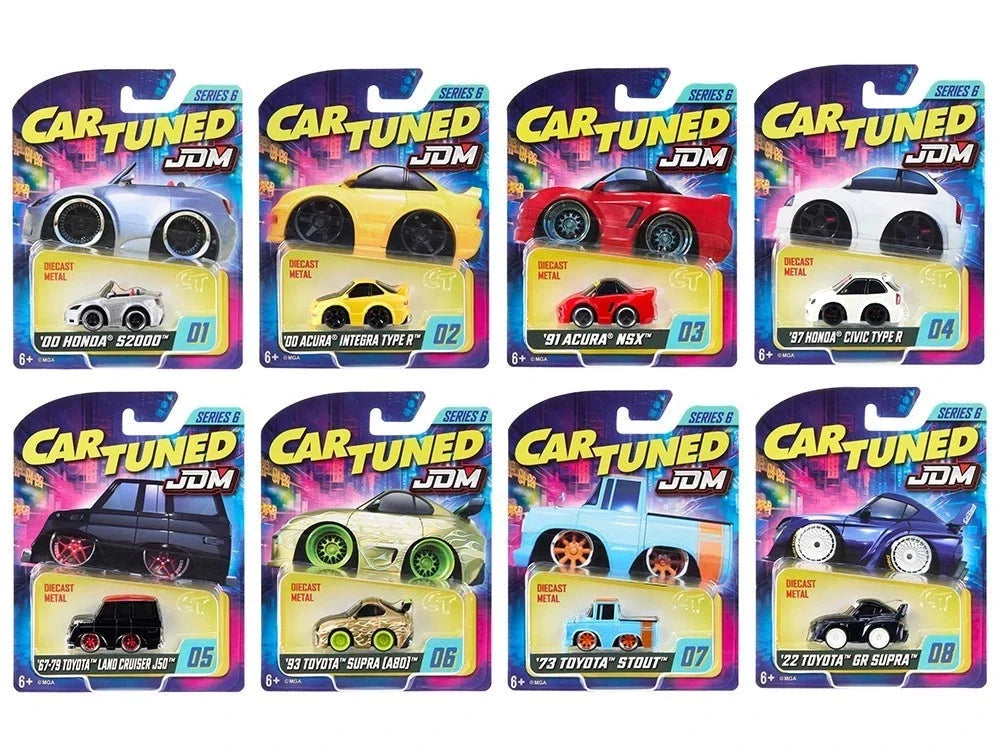 JDM Tuners Series 6 Set of 8 Pieces Diecast Model Cars by CarTuned