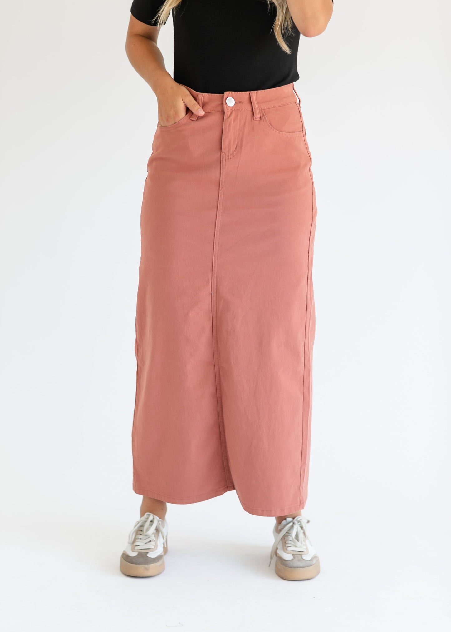 Stella Denim Maxi Skirt