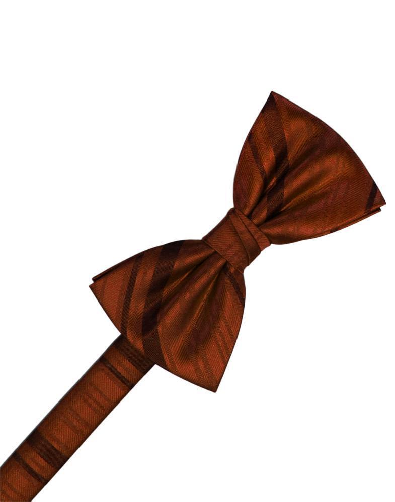 Striped Satin Kids Bow Tie