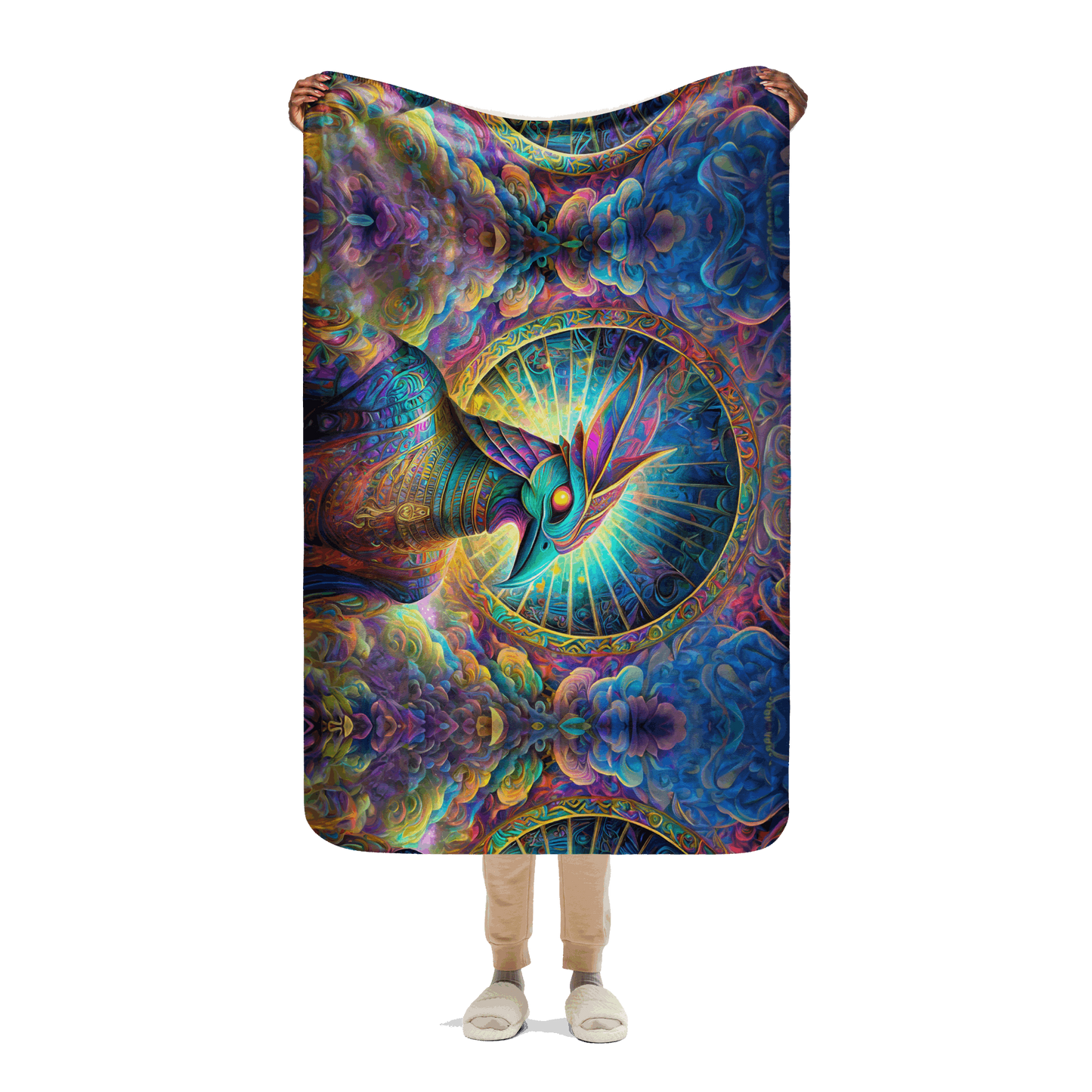 Blue Avian | Sherpa Blanket