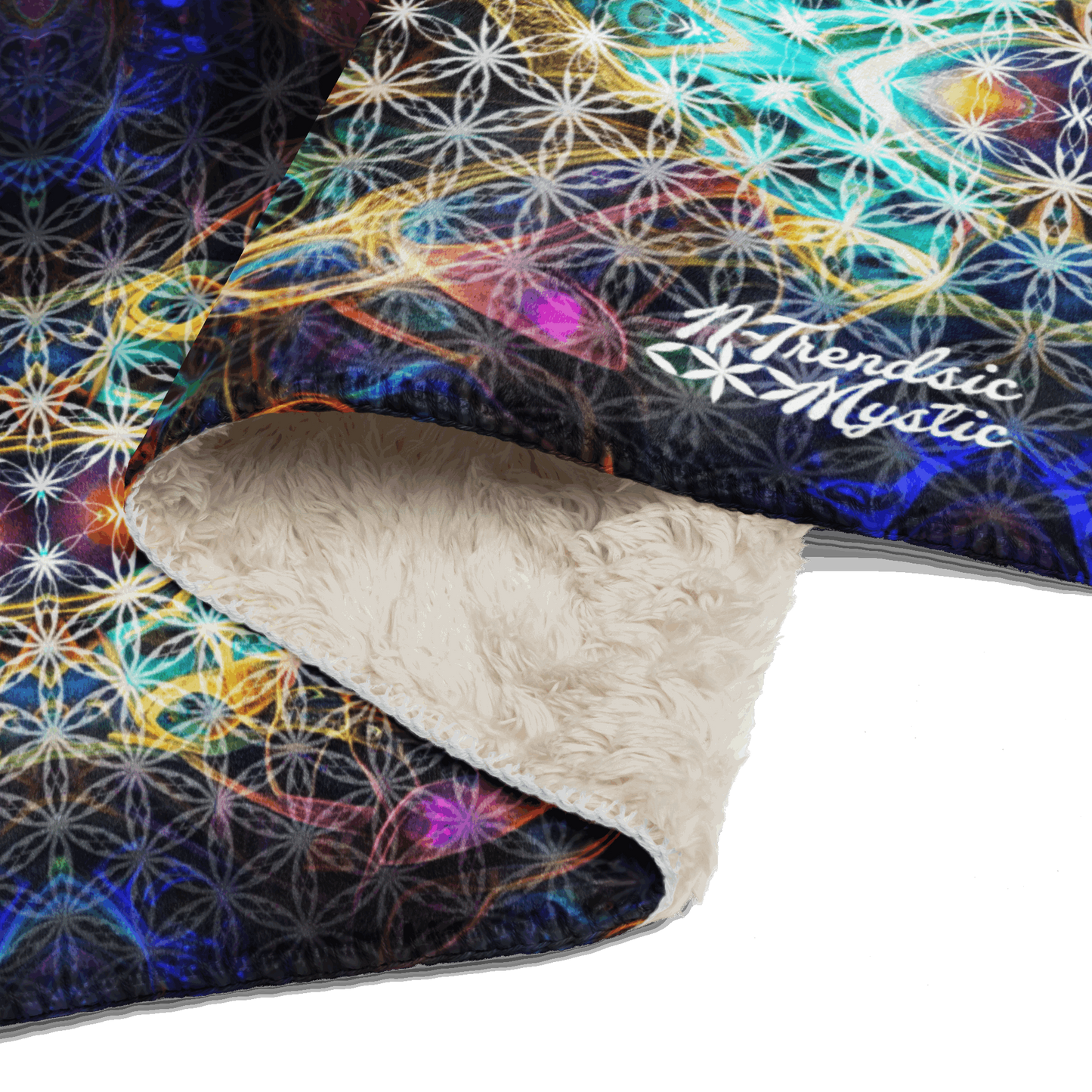 Mystic Euphony Sacred Heart Sherpa Blanket