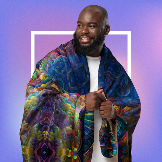 Blue Avian | Sherpa Blanket