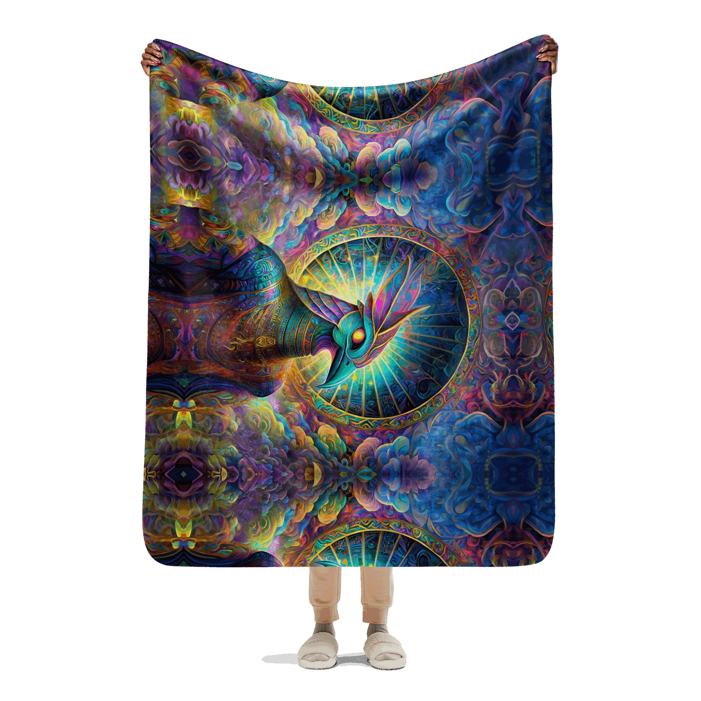 Blue Avian | Sherpa Blanket