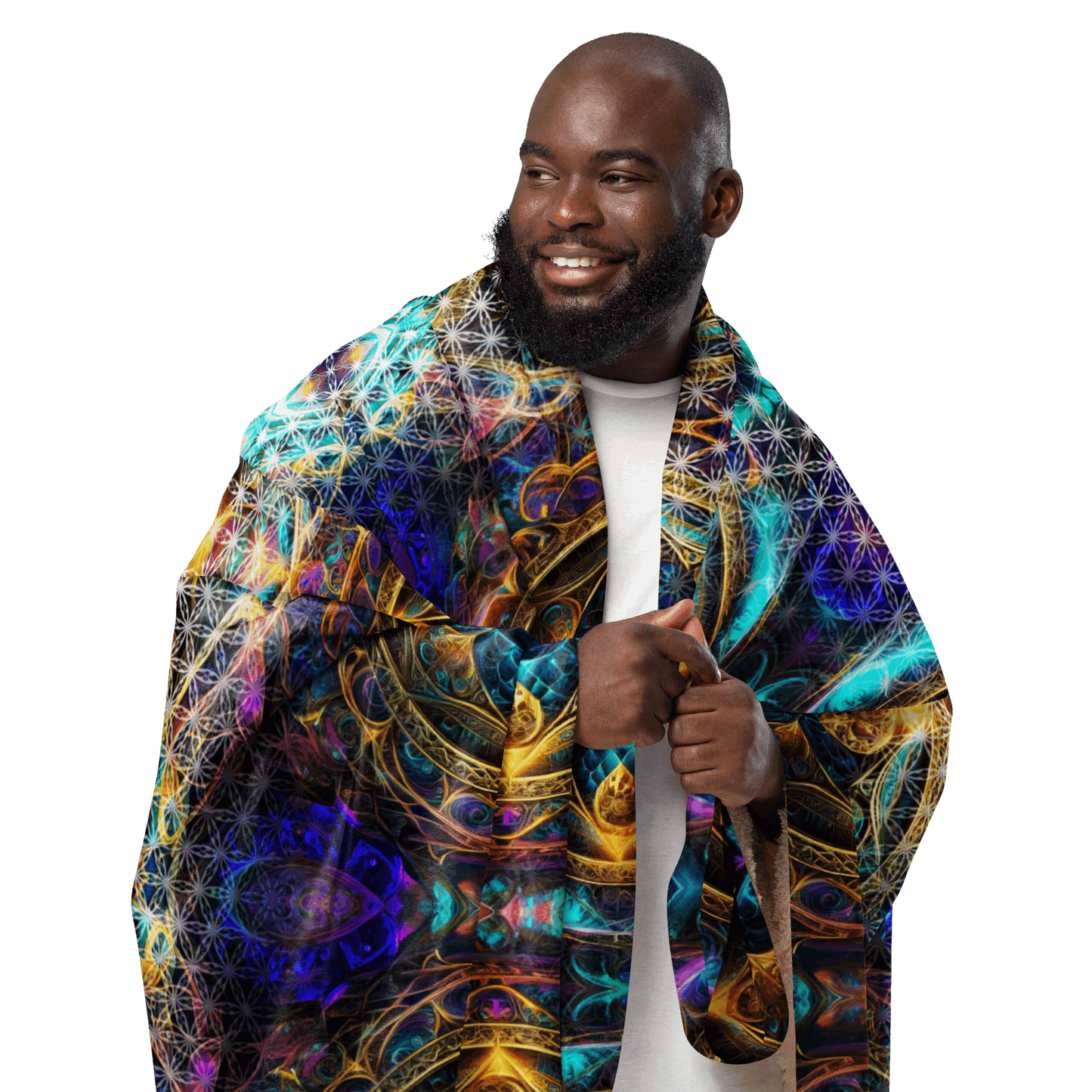 Mystic Euphony Sacred Heart Sherpa Blanket