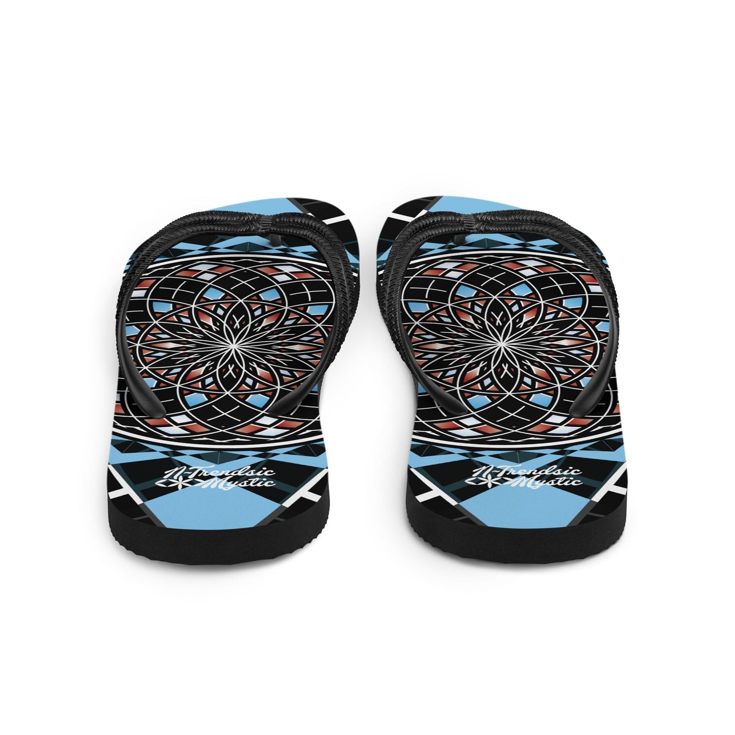 Quantum Bloom Flips | Unisex Flip-Flops