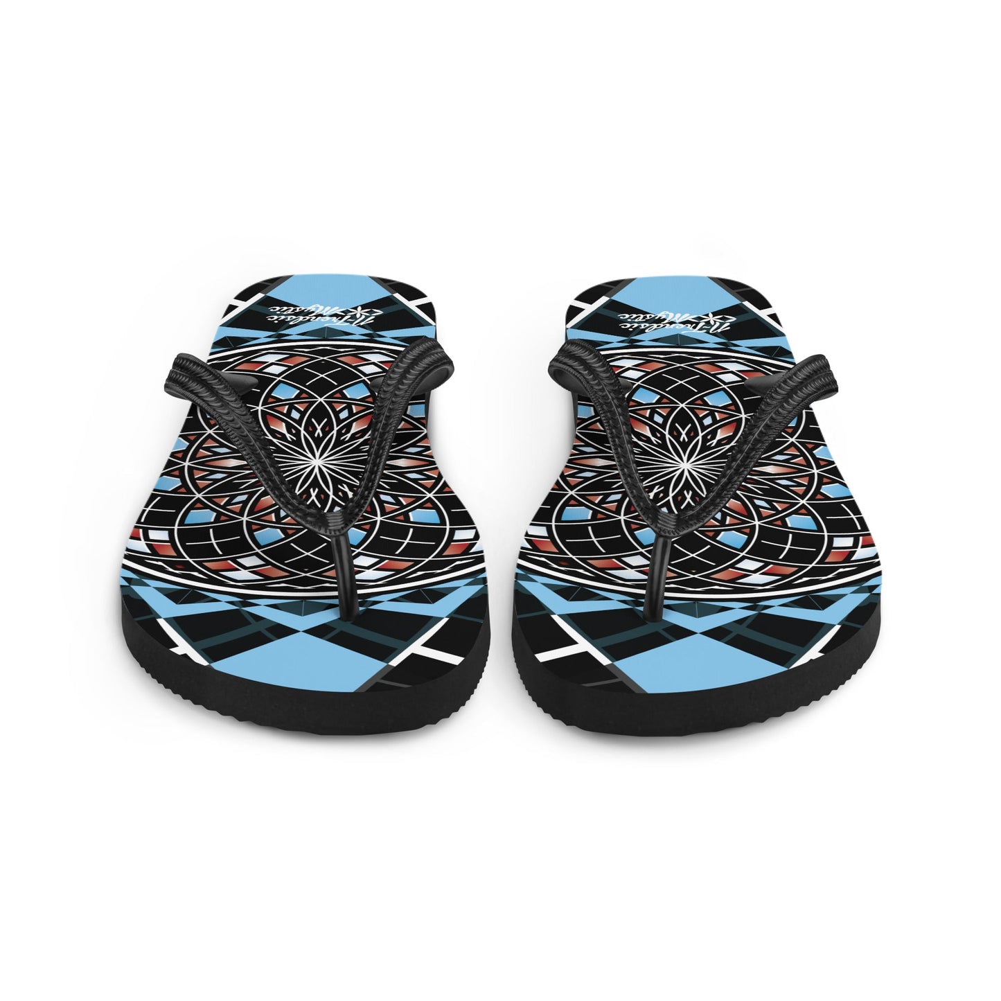 Quantum Bloom Flips | Unisex Flip-Flops