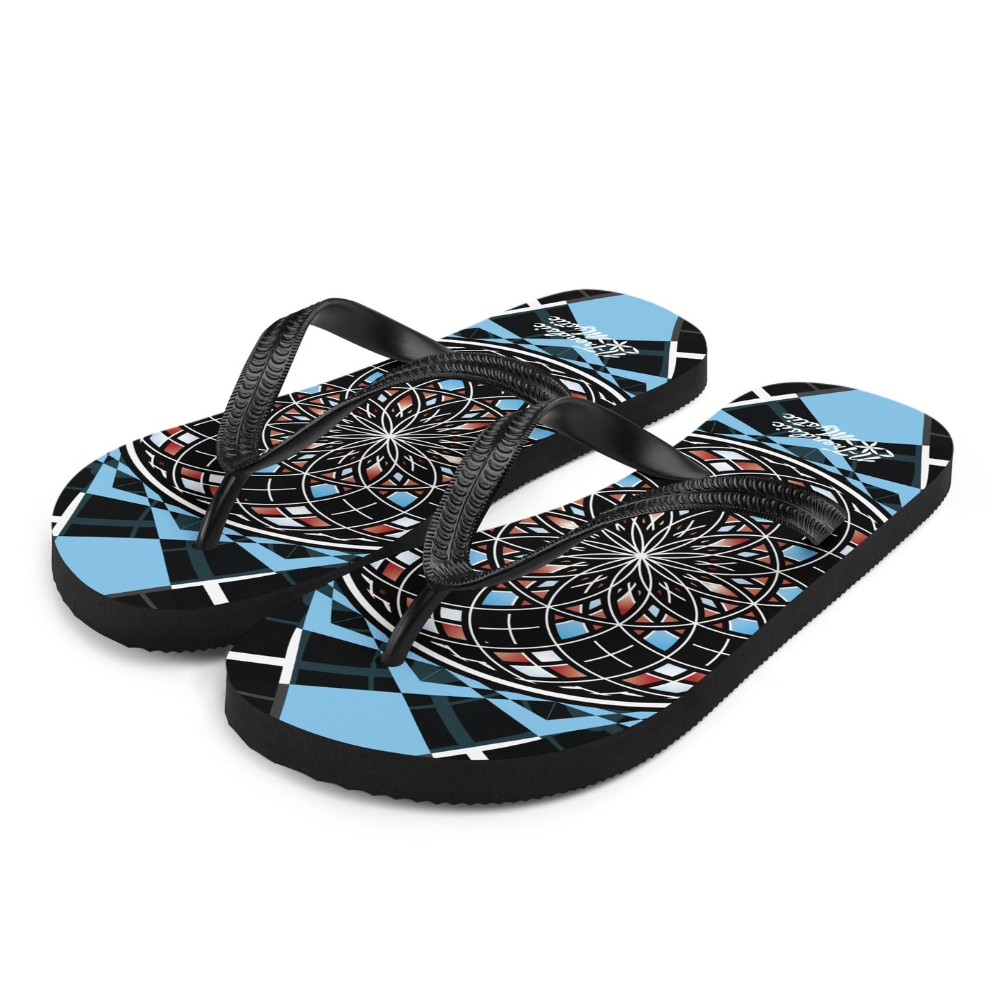 Quantum Bloom Flips | Unisex Flip-Flops