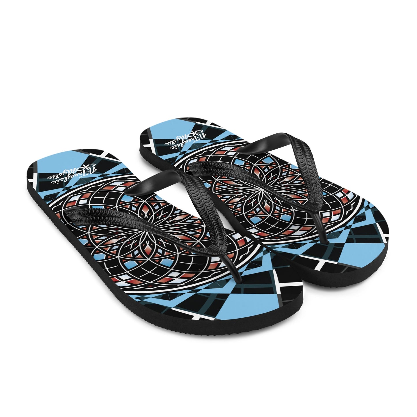 Quantum Bloom Flips | Unisex Flip-Flops