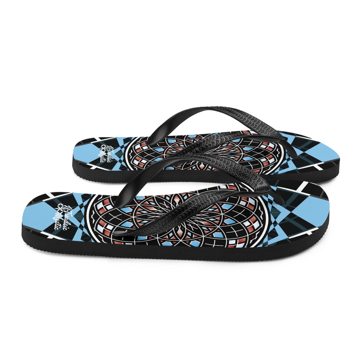 Quantum Bloom Flips | Unisex Flip-Flops