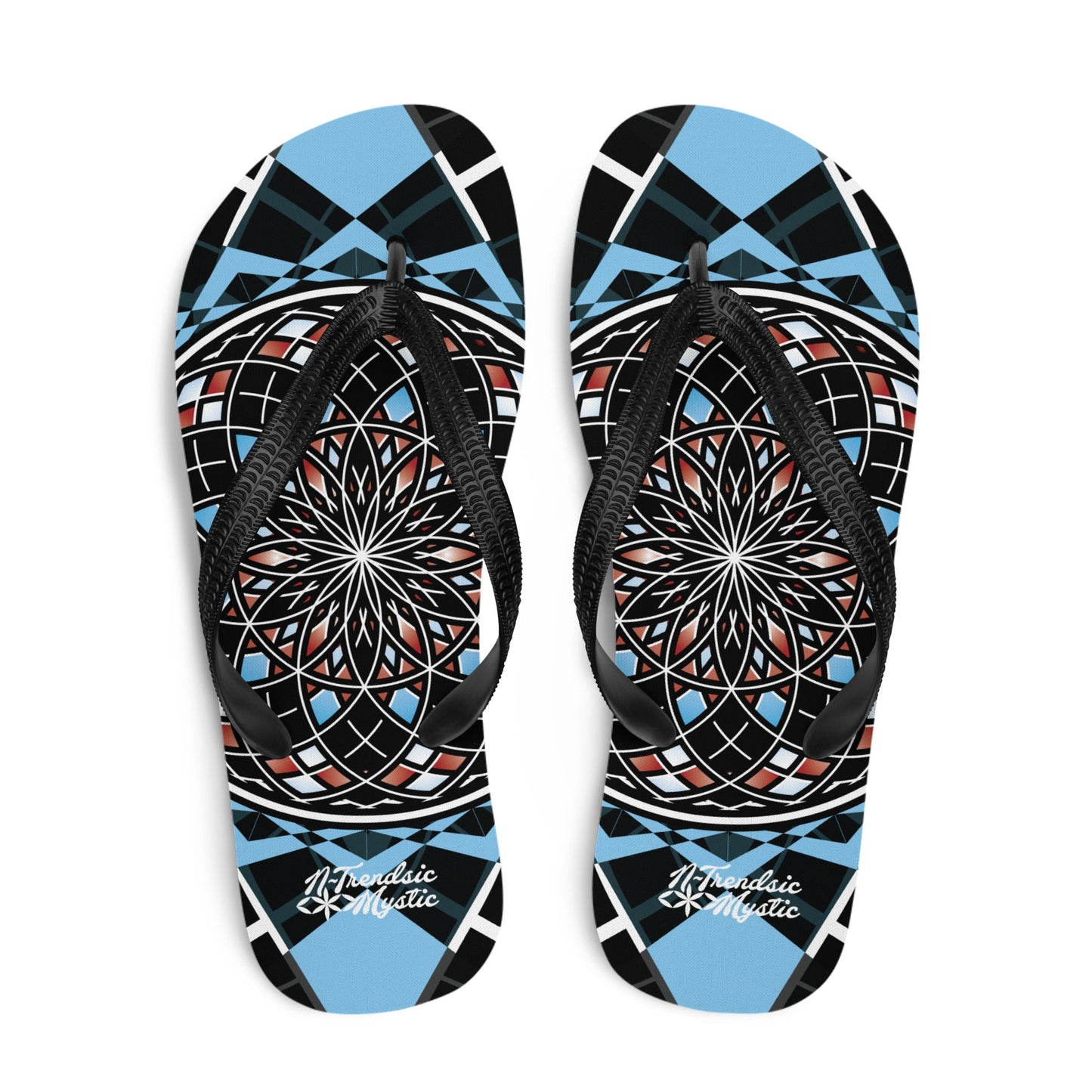 Quantum Bloom Flips | Unisex Flip-Flops