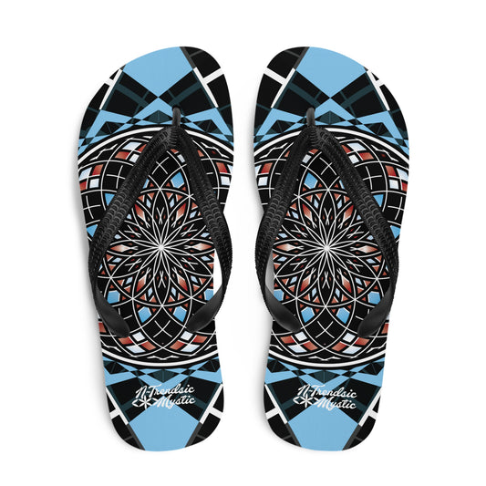 Quantum Bloom Flips | Unisex Flip-Flops