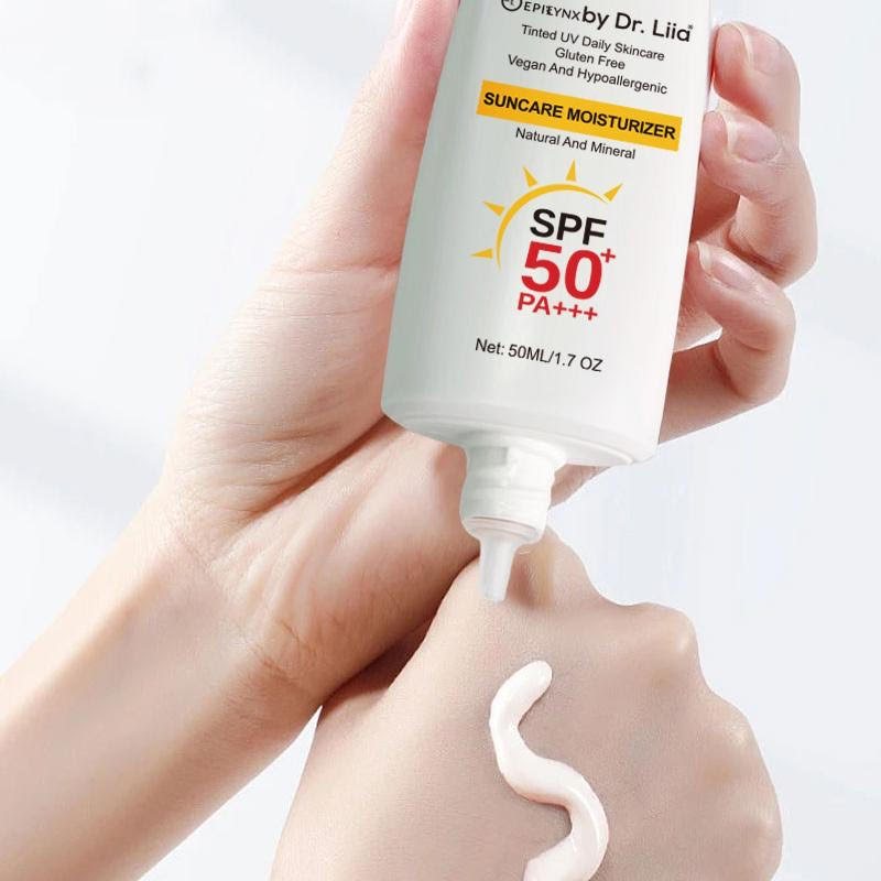 Illuminating Mineral Sunscreen SPF 50 – Vegan, Gluten-Free Moisturizing Sun Care for Sensitive Skin