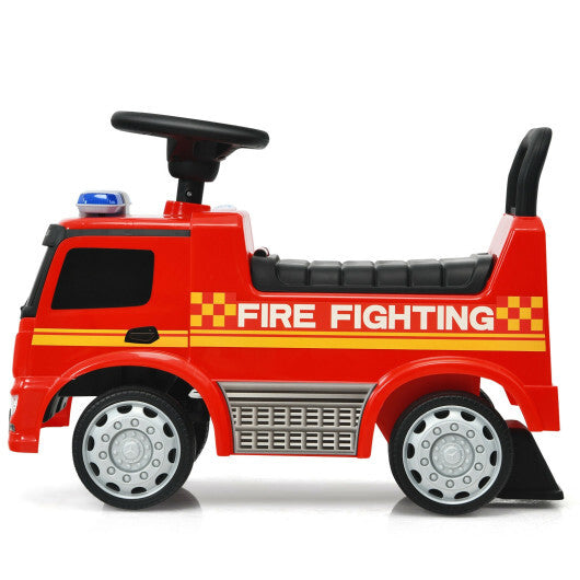Costway Licensed Mercedes Benz Kids Fire Engine Racer-Red